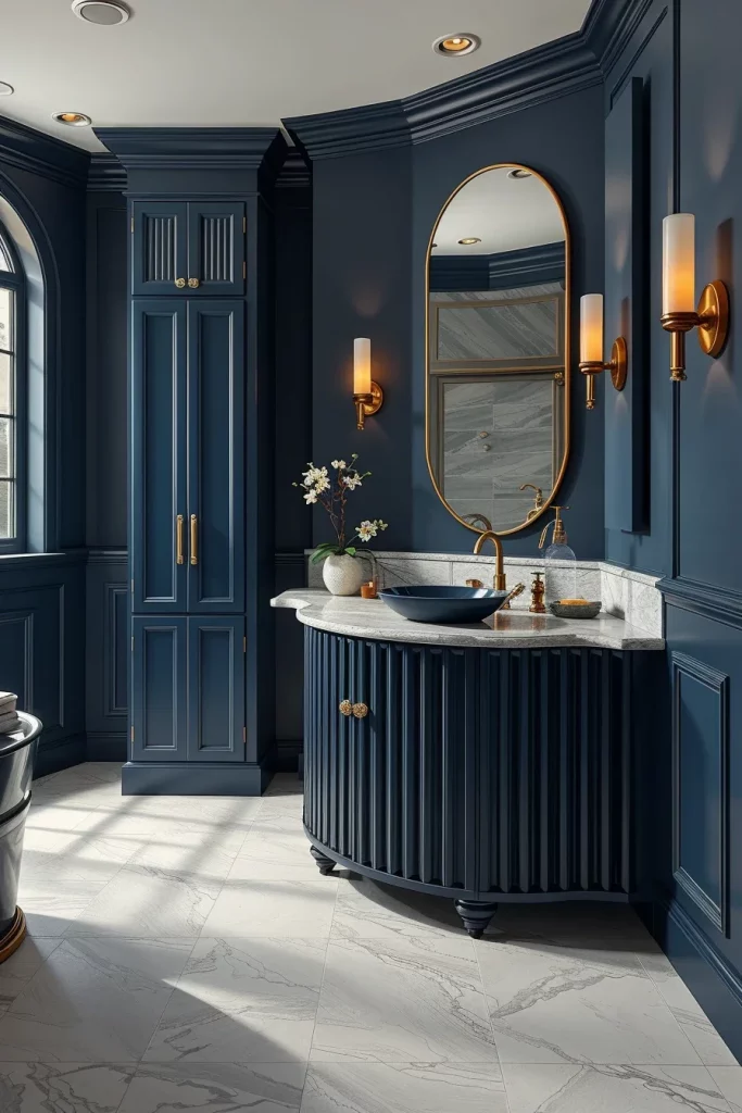 57 Navy Blue Bathroom Decor Ideas For A Stylish And Luxurious Space