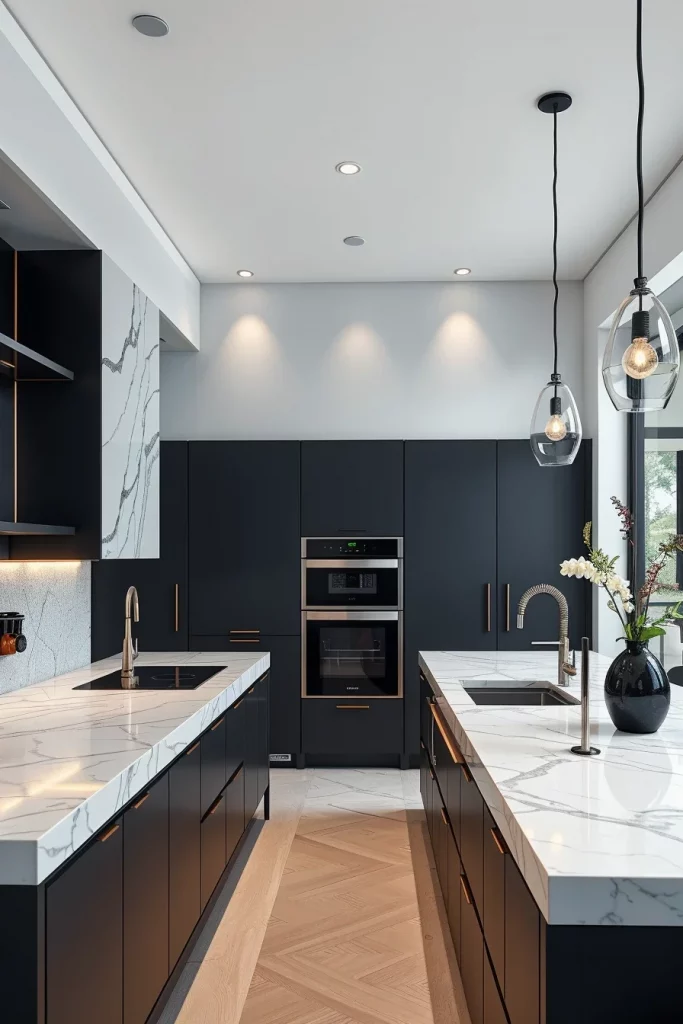 57 Black And White Kitchen Decorating Inspiration Ideas For A Stylish Modern Home