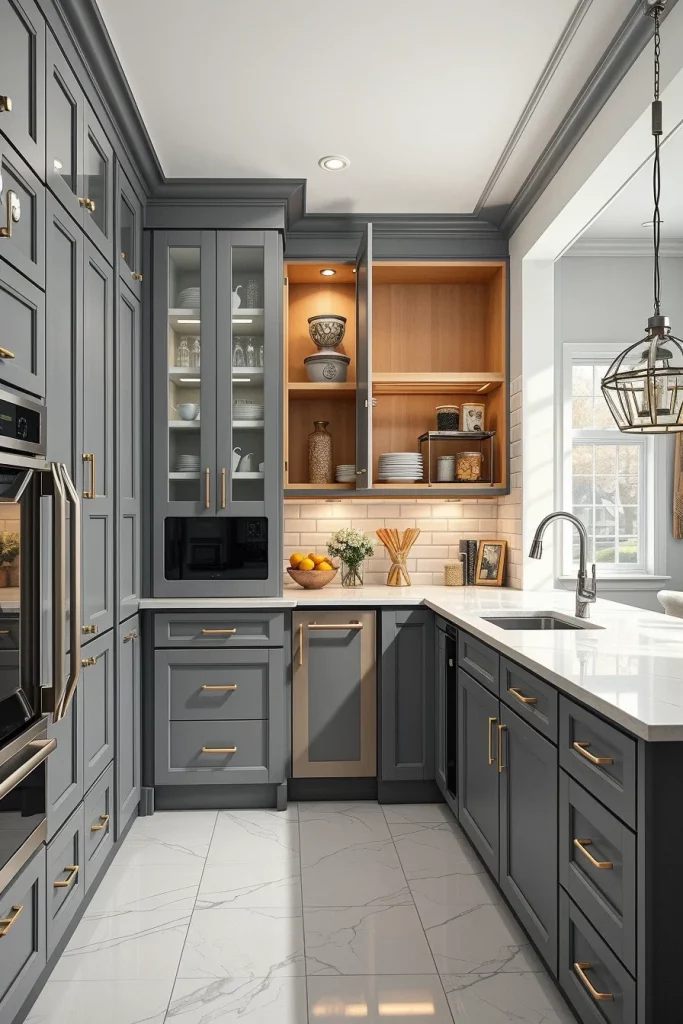 56 Gray White Kitchen Organization Ideas For A Stylish And Clutter-Free Space