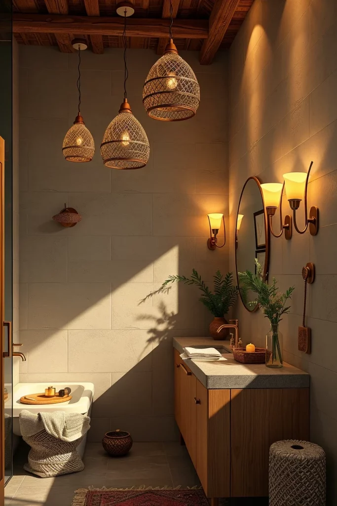54 Modern Afrohemian Bathroom Decor Ideas For A Stylish And Relaxing Space