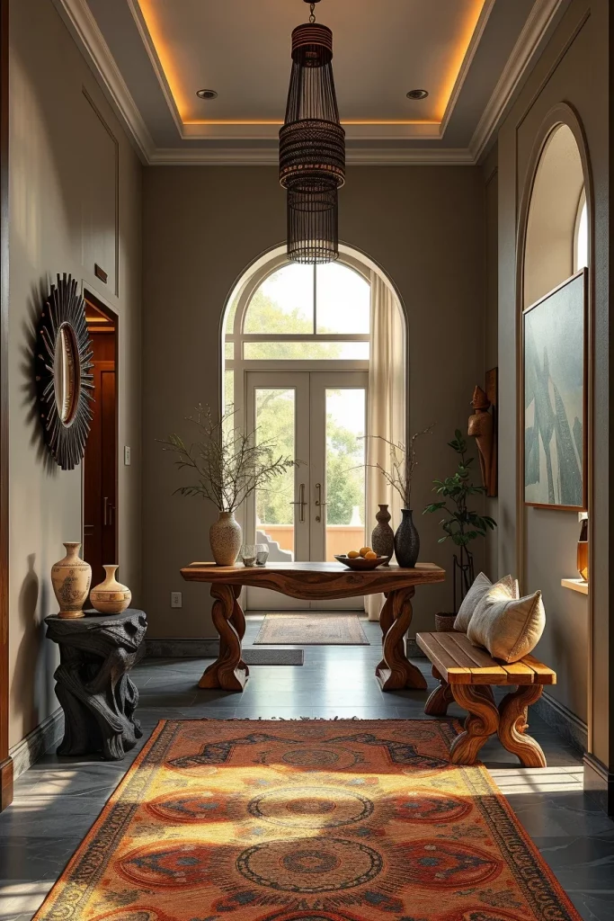 60 Afrohemian Hallway Decor Ideas To Create A Stylish And Cultural Entryway