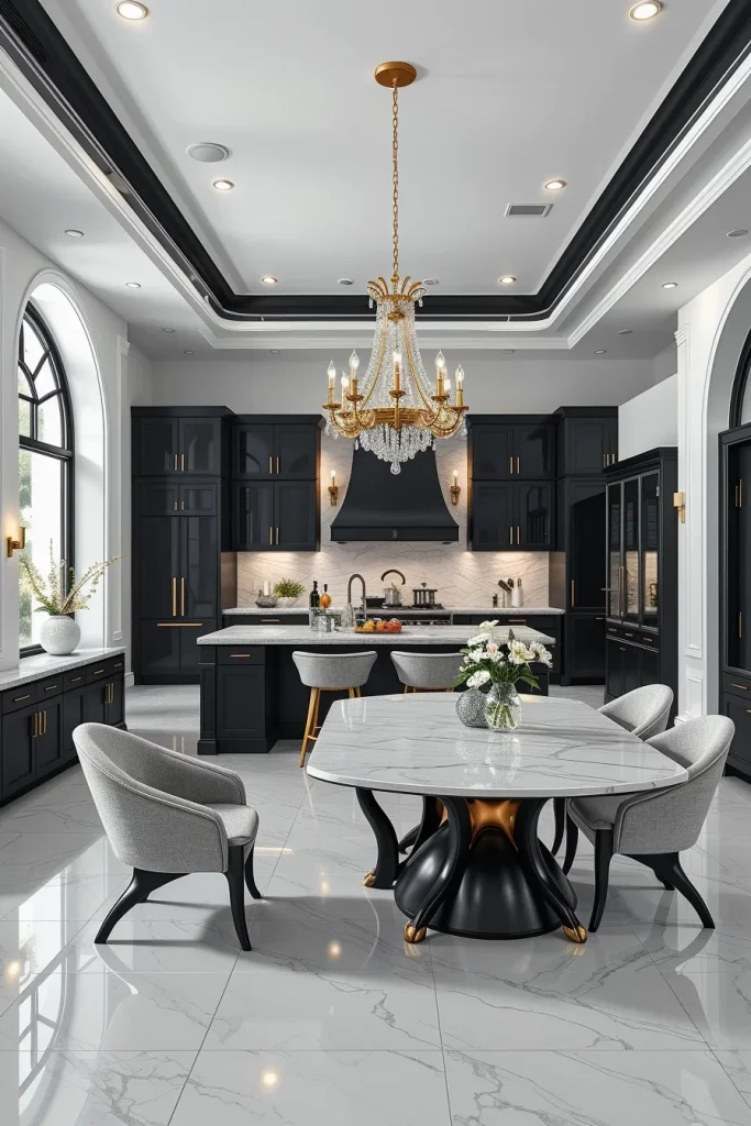 57 Black And White Kitchen Decorating Inspiration Ideas For A Stylish Modern Home