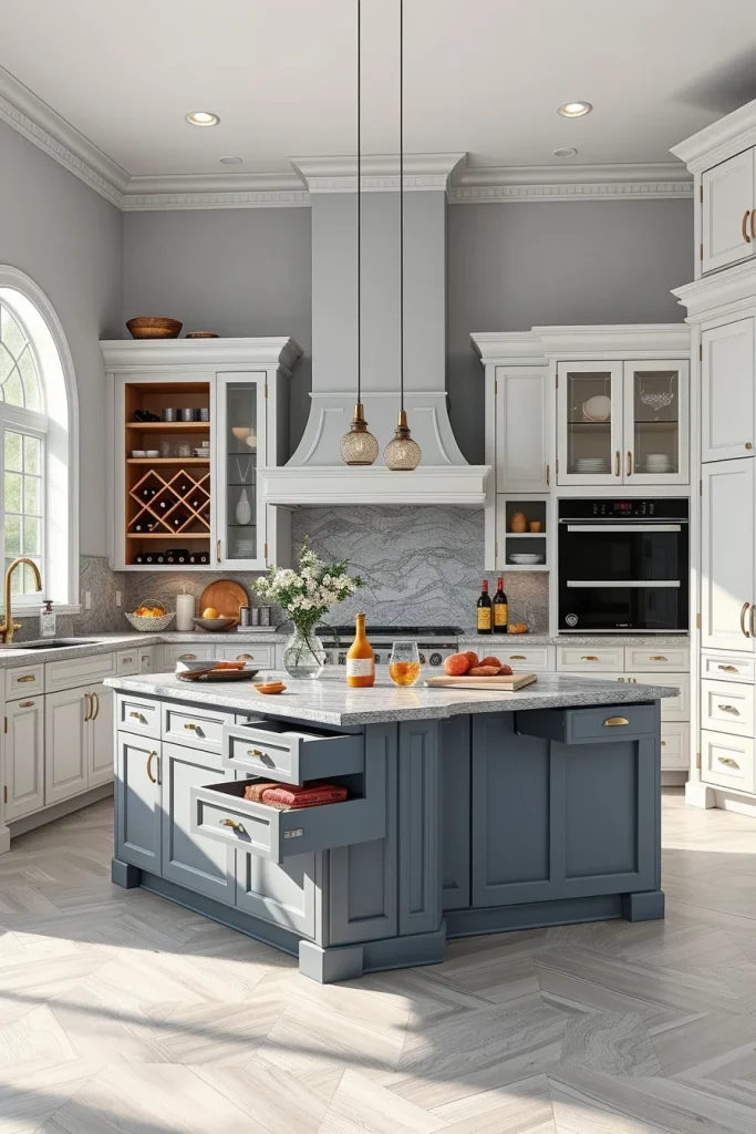 56 Gray White Kitchen Organization Ideas For A Stylish And Clutter-Free Space