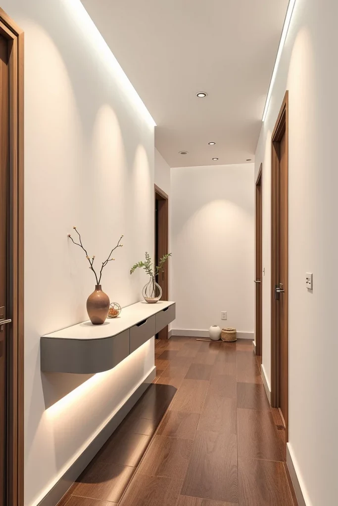 53 Curved Furniture Small Hallway Design Ideas For A Stylish And Space-Saving Entryway