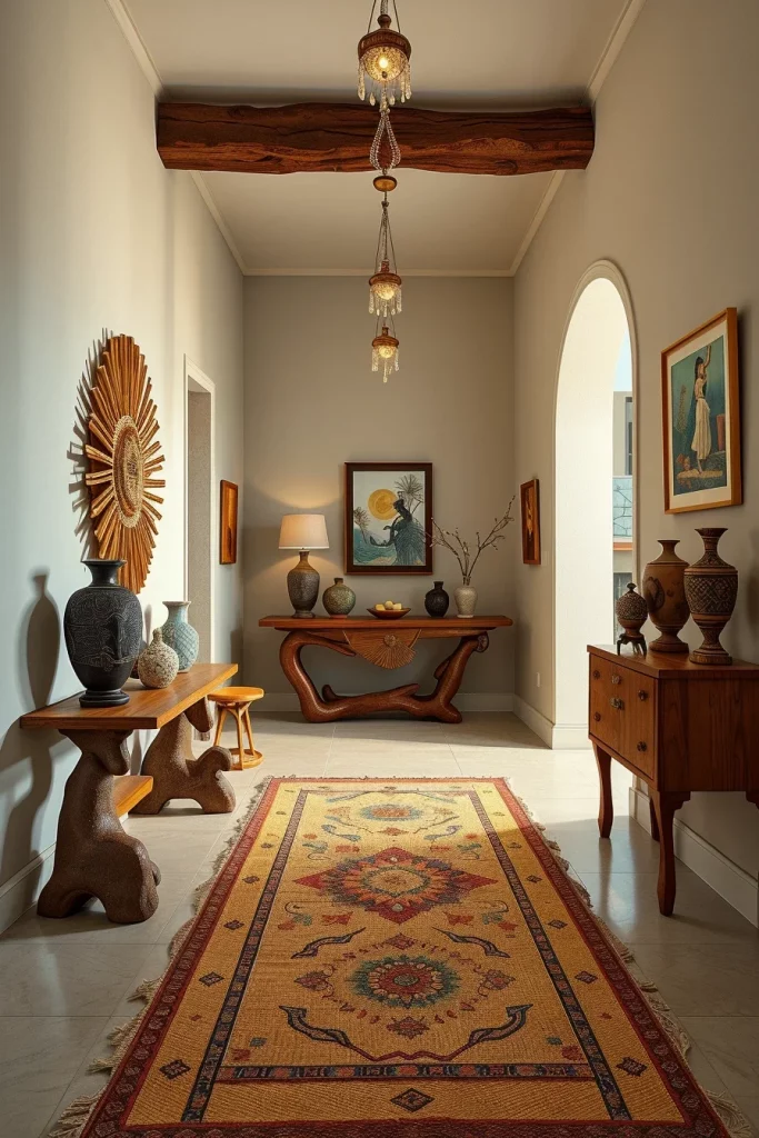 60 Afrohemian Hallway Decor Ideas To Create A Stylish And Cultural Entryway