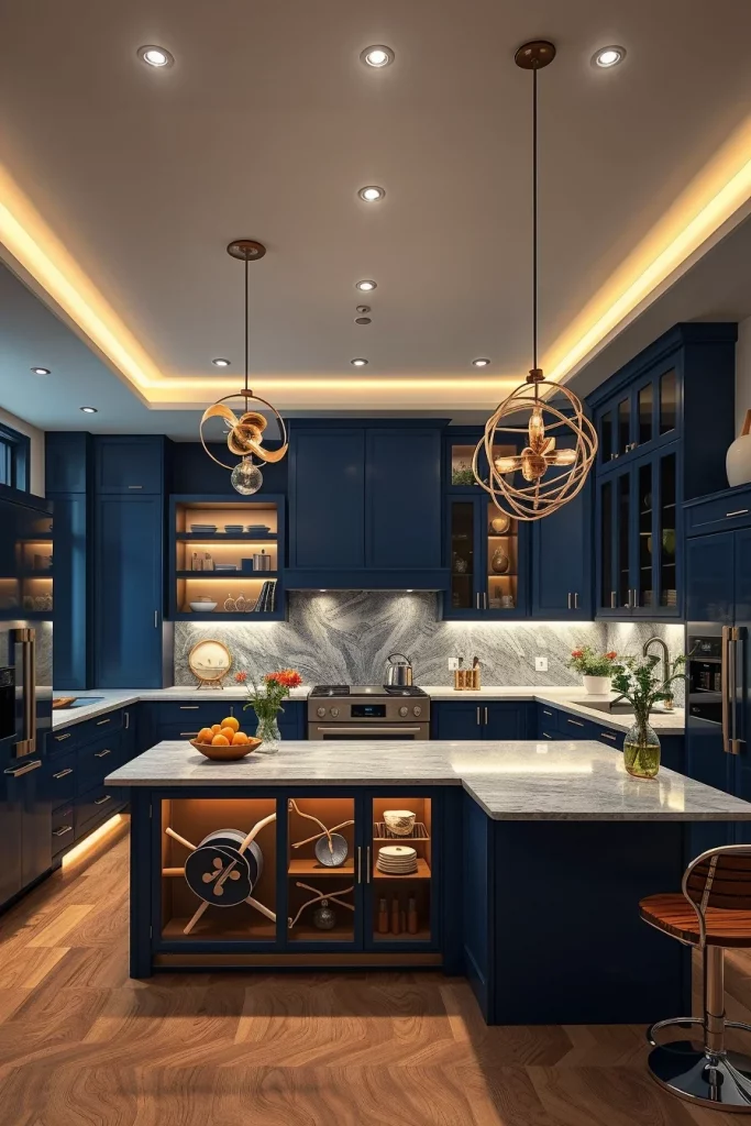 56 Navy Blue Kitchen Interior Design Ideas For A Stylish And Artistic Home