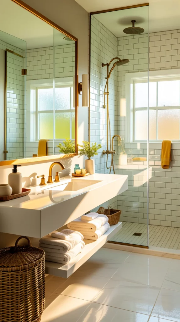 60 Yellow Bathroom Decor Styling Ideas To Brighten Your Bathroom With Style