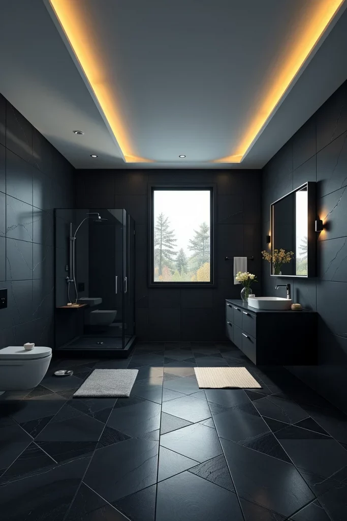 60 Luxury Black Bathroom Styling Ideas For A Sophisticated And Elegant Space