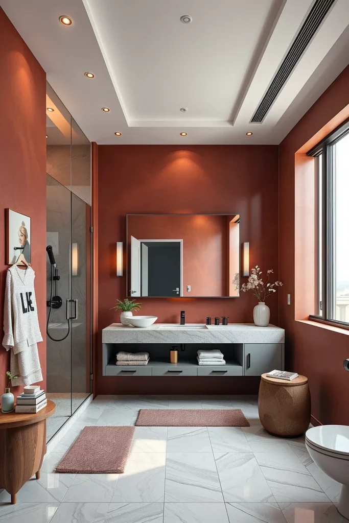 50 Modern Amaranth Bathroom Interior Design Ideas That Redefine Contemporary Style