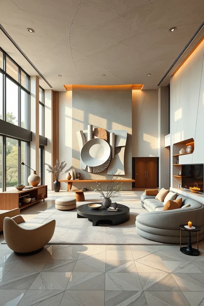 60 Sculptural And Artistic Modern Living Room Ideas For A Gallery-Inspired Home