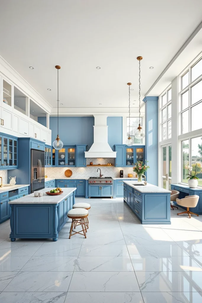 54 Blue White Kitchen Layout Inspiration Ideas For A Stylish And Timeless Home