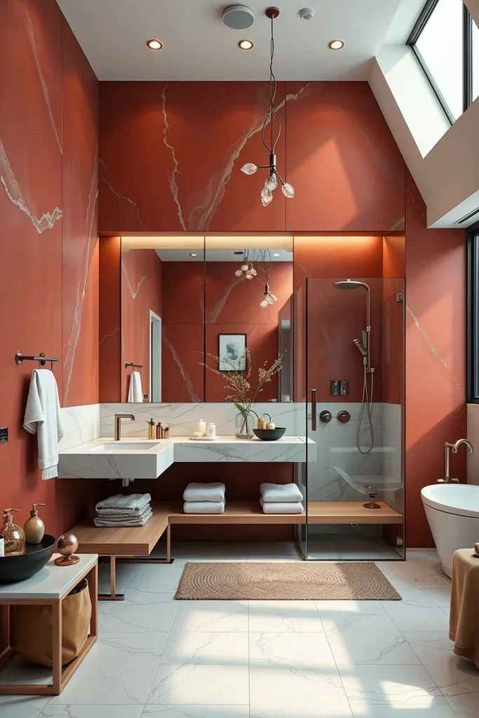 50 Modern Amaranth Bathroom Interior Design Ideas That Redefine Contemporary Style