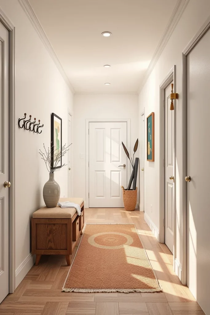 54 Small Hallway Makeover Ideas Budget That Transform Tiny Entryways