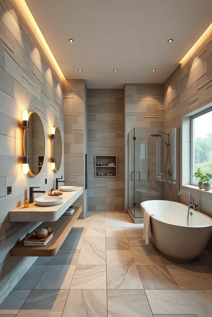 59 Textured Stone Bathroom Ideas For A Stylish And Timeless Space