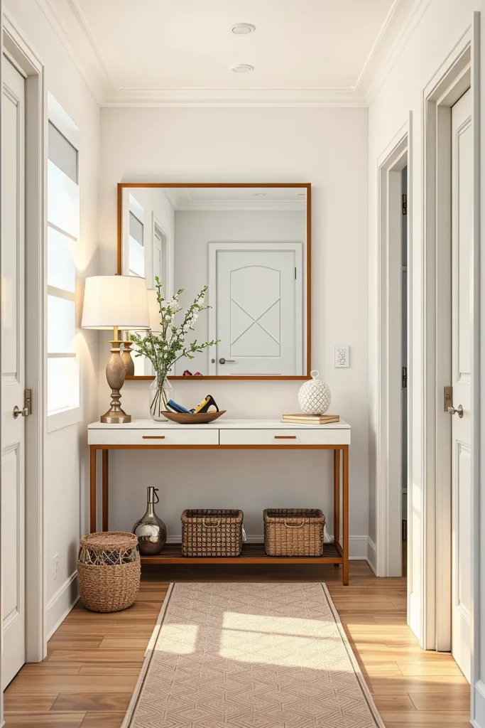 54 Small Hallway Makeover Ideas Budget That Transform Tiny Entryways