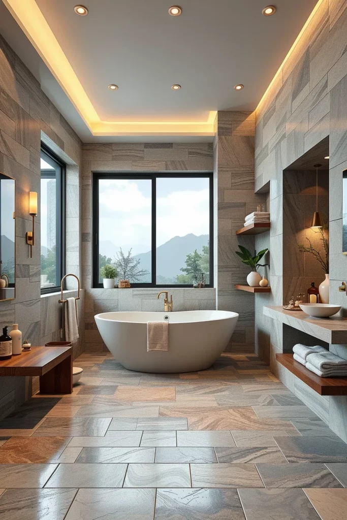 59 Textured Stone Bathroom Ideas For A Stylish And Timeless Space