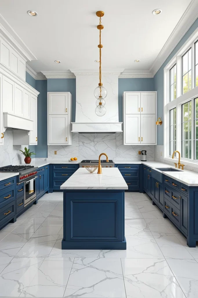 54 Blue White Kitchen Layout Inspiration Ideas For A Stylish And Timeless Home