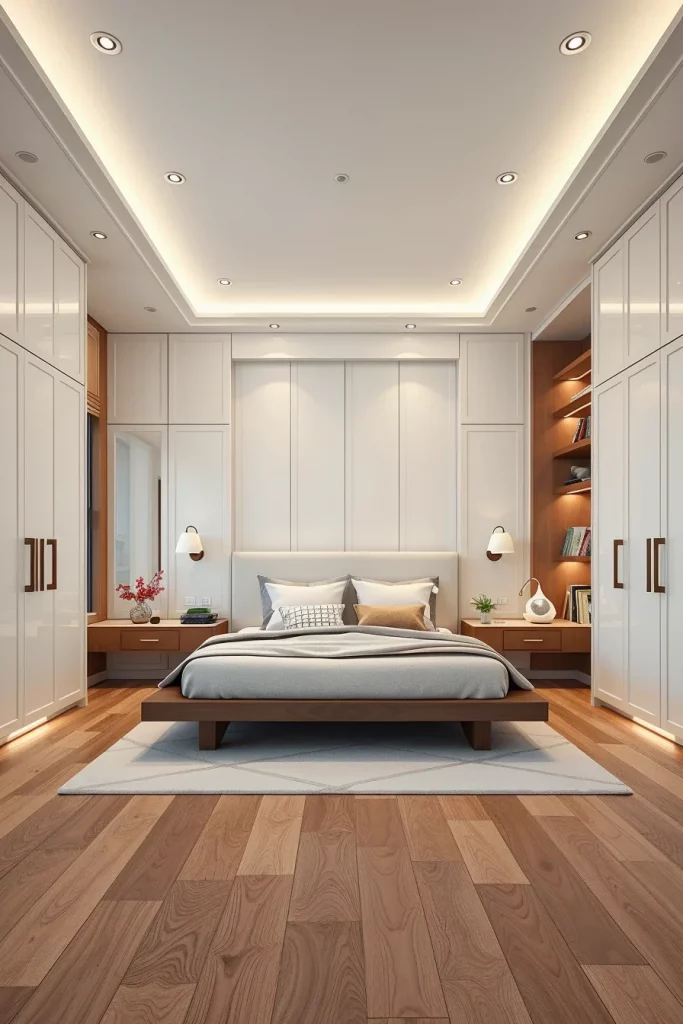 54 White And Wood Tone Bedroom Ideas For A Warm And Modern Retreat