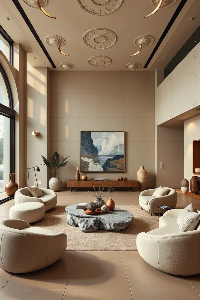 60 Sculptural And Artistic Modern Living Room Ideas For A Gallery-Inspired Home