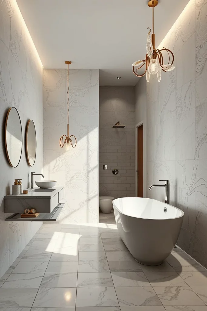58 Sculptural And Artistic Modern Bathroom Ideas For A Gallery-Inspired Home