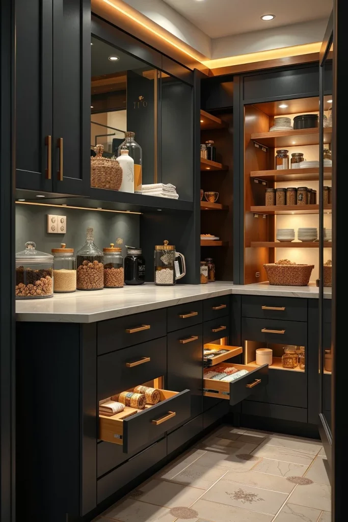58 Modern Small Pantry Design Ideas To Maximize Style And Storage