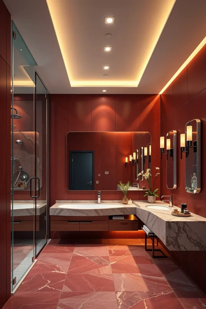 50 Modern Amaranth Bathroom Interior Design Ideas That Redefine Contemporary Style