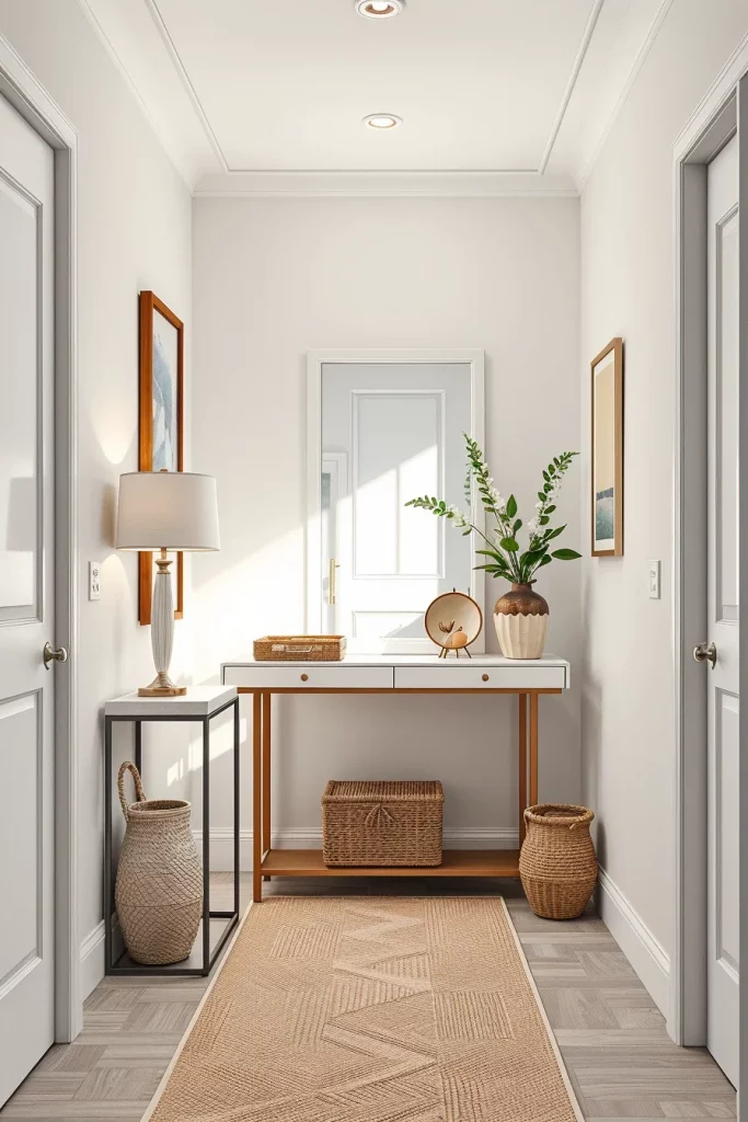 54 Small Hallway Makeover Ideas Budget That Transform Tiny Entryways