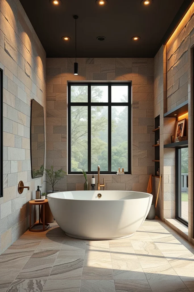 59 Textured Stone Bathroom Ideas For A Stylish And Timeless Space
