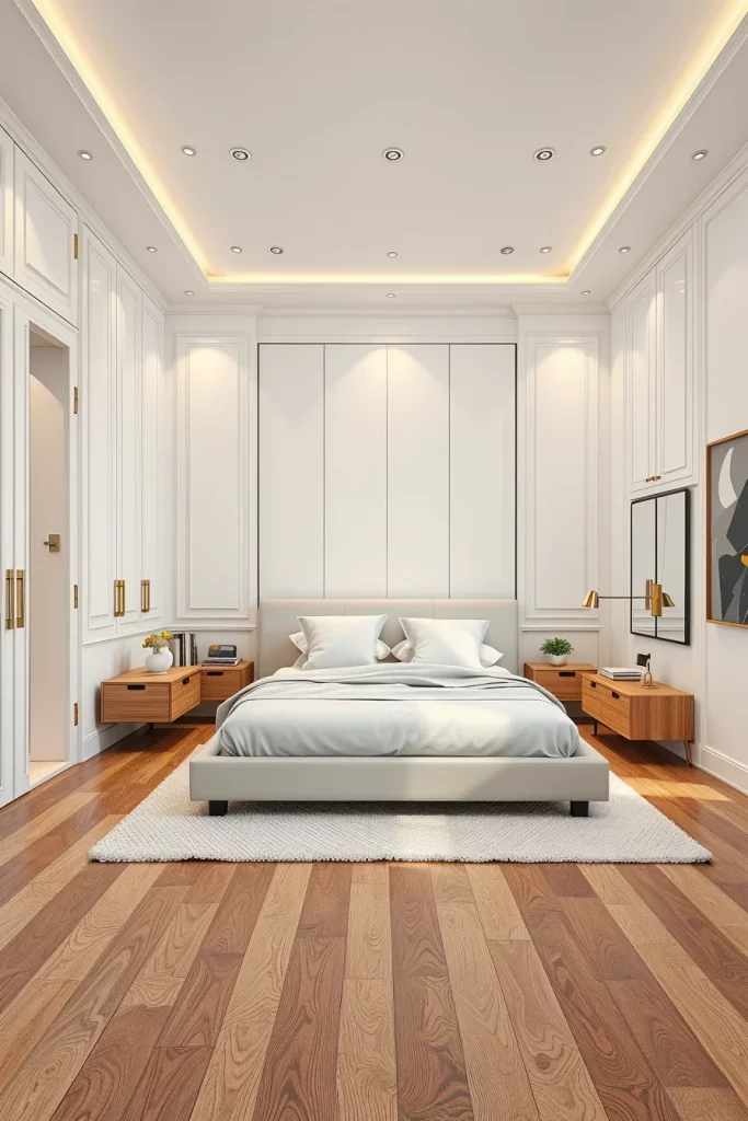 54 White And Wood Tone Bedroom Ideas For A Warm And Modern Retreat