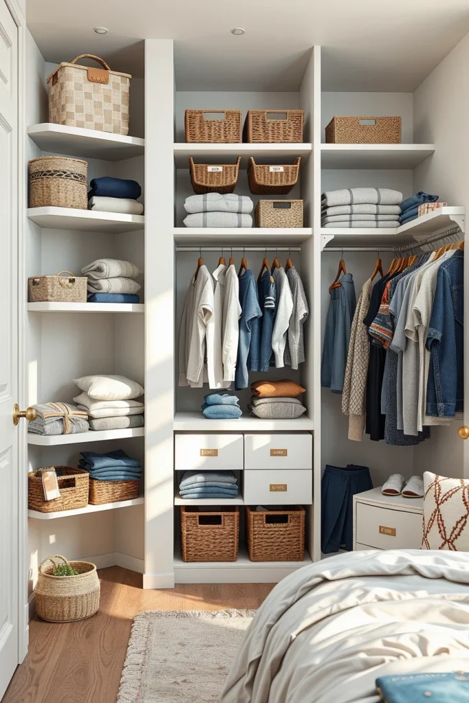 57 Small Bedroom Closet Organization Solutions To Maximize Every Inch Of Space