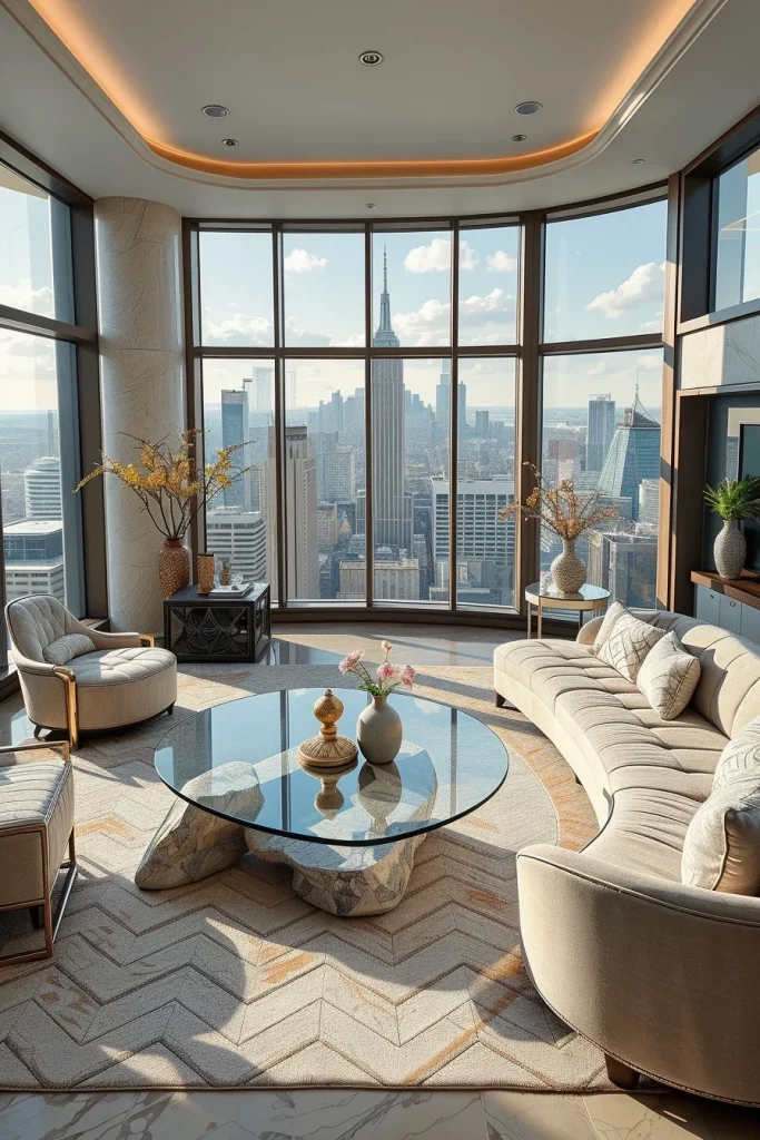 55 Luxury Penthouse Living Room Ideas For Sophisticated Modern Interiors