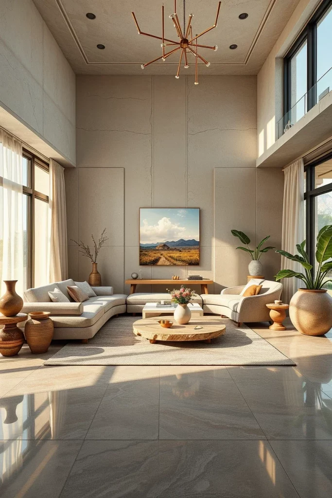 60 Sculptural And Artistic Modern Living Room Ideas For A Gallery-Inspired Home
