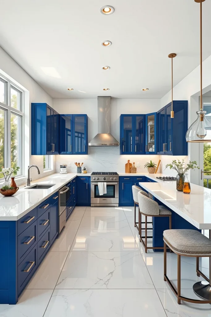 55 Blue Kitchen Cabinet Color Ideas for a Beautiful and Stylish Kitchen