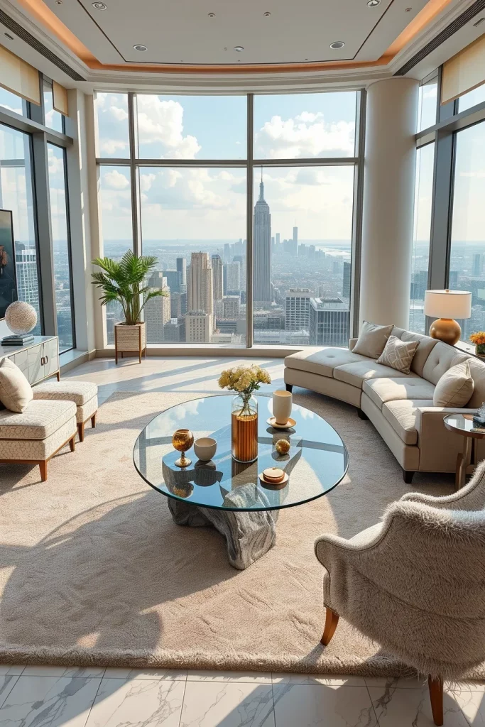 55 Luxury Penthouse Living Room Ideas For Sophisticated Modern Interiors