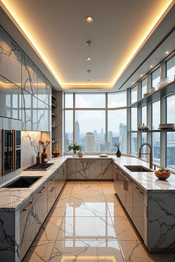 55 Luxury Penthouse Kitchen Ideas For A Sophisticated Modern Home