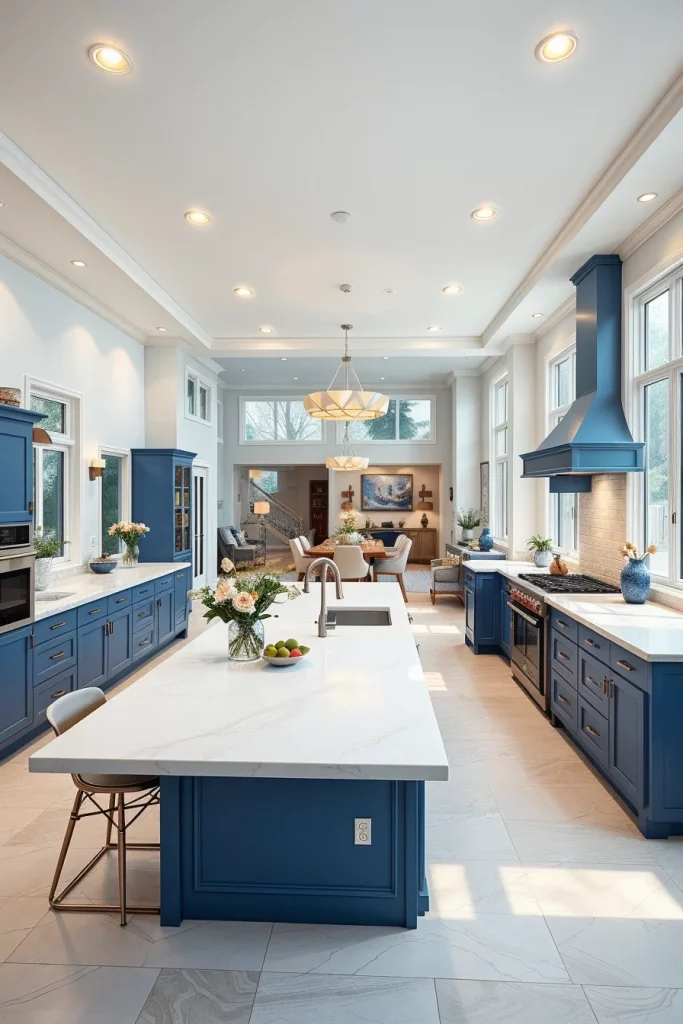 54 Blue White Kitchen Layout Inspiration Ideas For A Stylish And Timeless Home