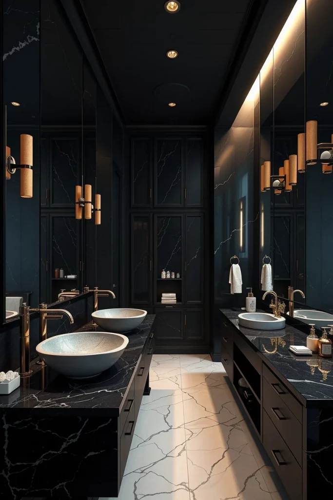60 Luxury Black Bathroom Styling Ideas For A Sophisticated And Elegant Space