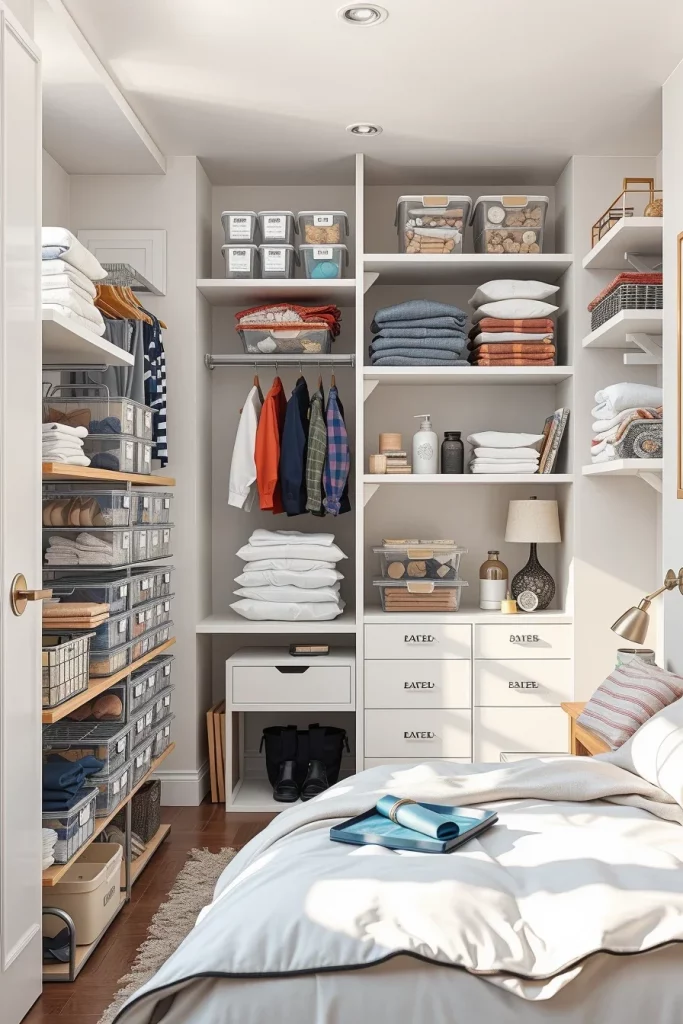 57 Small Bedroom Closet Organization Solutions To Maximize Every Inch Of Space