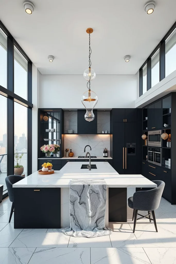 55 Luxury Penthouse Kitchen Ideas For A Sophisticated Modern Home