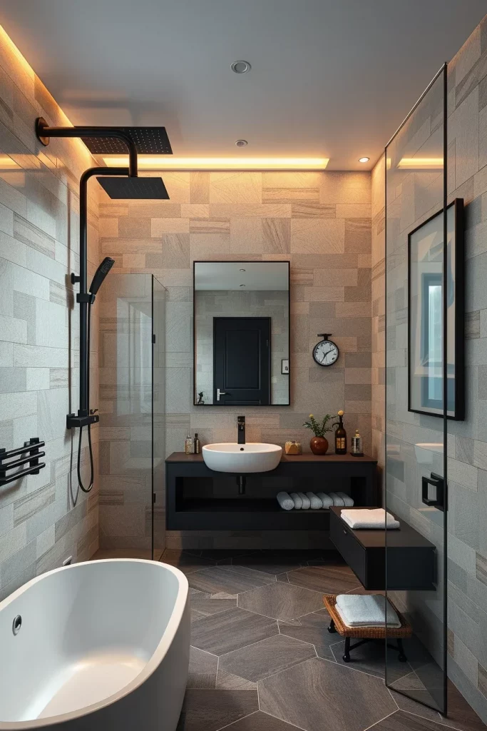 59 Textured Stone Bathroom Ideas For A Stylish And Timeless Space