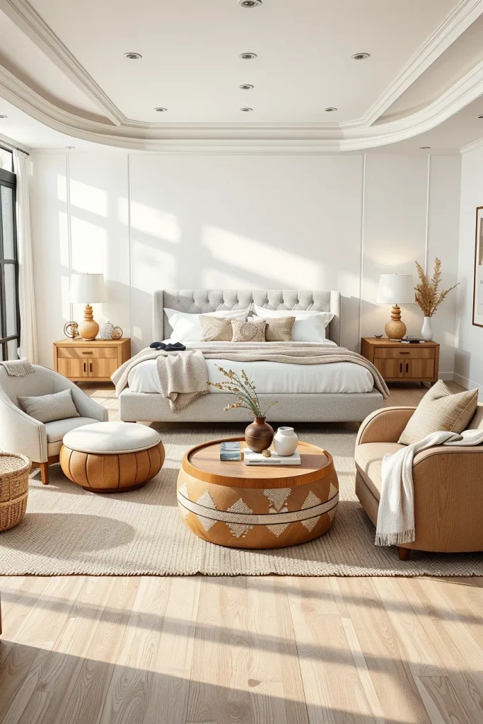54 White And Wood Tone Bedroom Ideas For A Warm And Modern Retreat