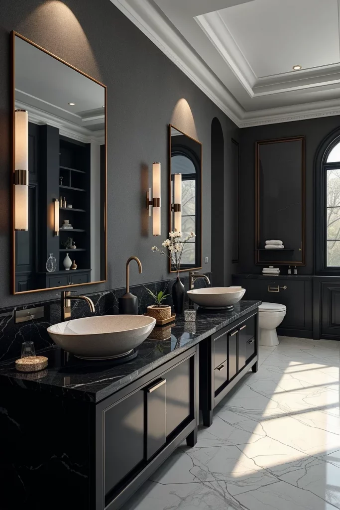 60 Luxury Black Bathroom Styling Ideas For A Sophisticated And Elegant Space