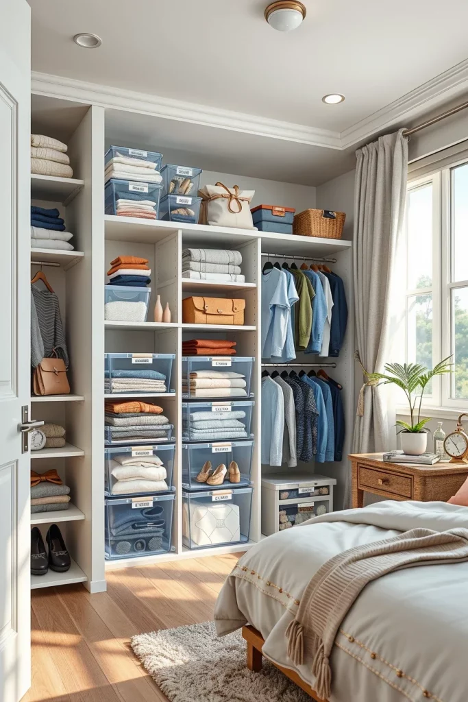 57 Small Bedroom Closet Organization Solutions To Maximize Every Inch Of Space