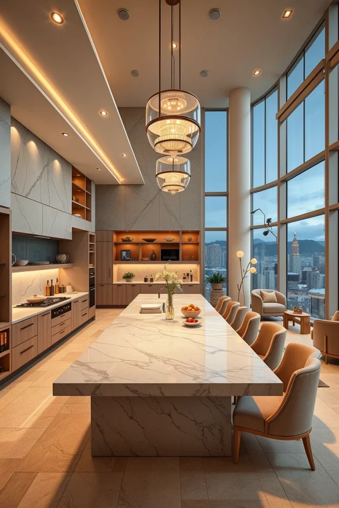 55 Luxury Penthouse Kitchen Ideas For A Sophisticated Modern Home