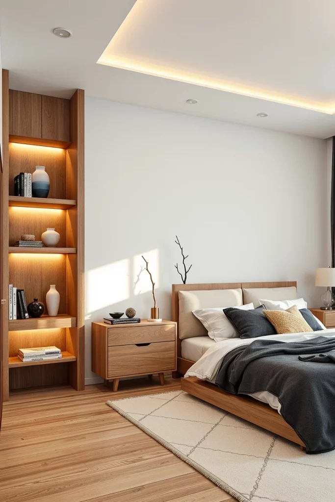 54 White And Wood Tone Bedroom Ideas For A Warm And Modern Retreat