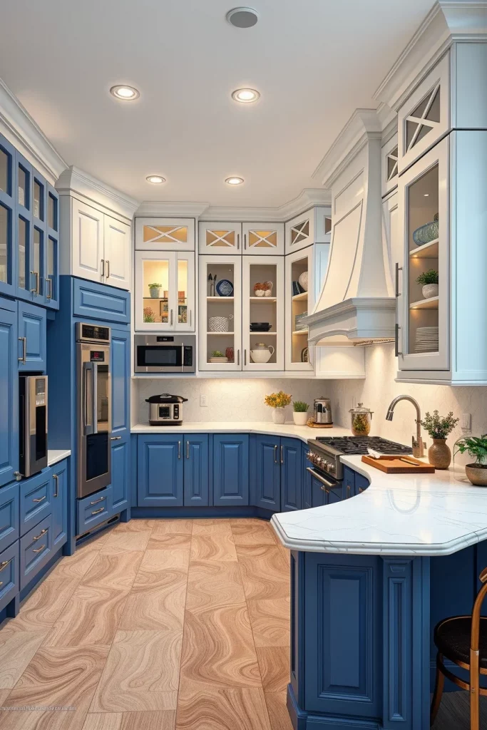 54 Blue White Kitchen Layout Inspiration Ideas For A Stylish And Timeless Home