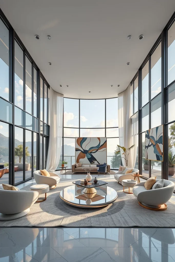 60 Sculptural And Artistic Modern Living Room Ideas For A Gallery-Inspired Home