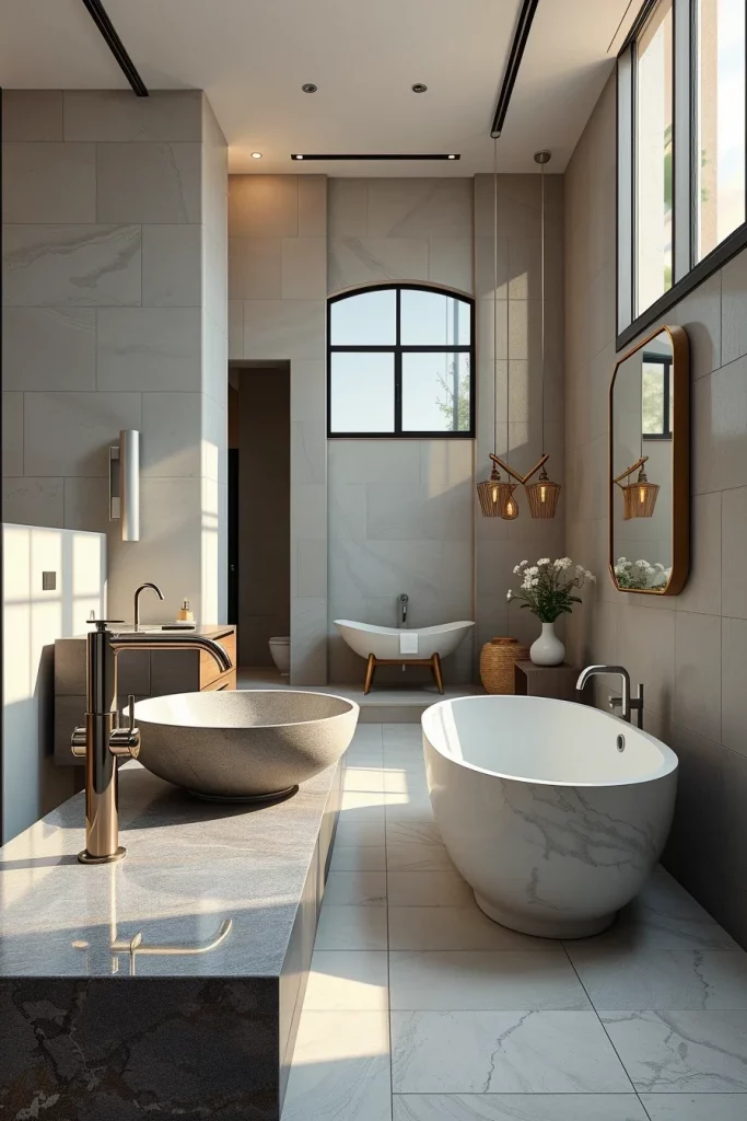 58 Sculptural And Artistic Modern Bathroom Ideas For A Gallery-Inspired Home