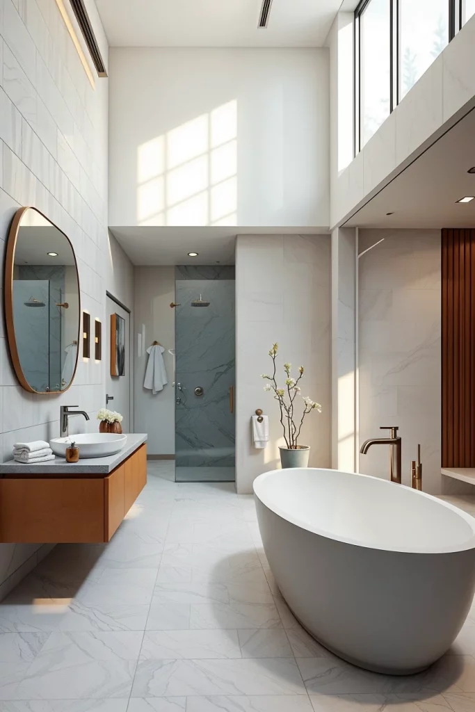 58 Sculptural And Artistic Modern Bathroom Ideas For A Gallery-Inspired Home