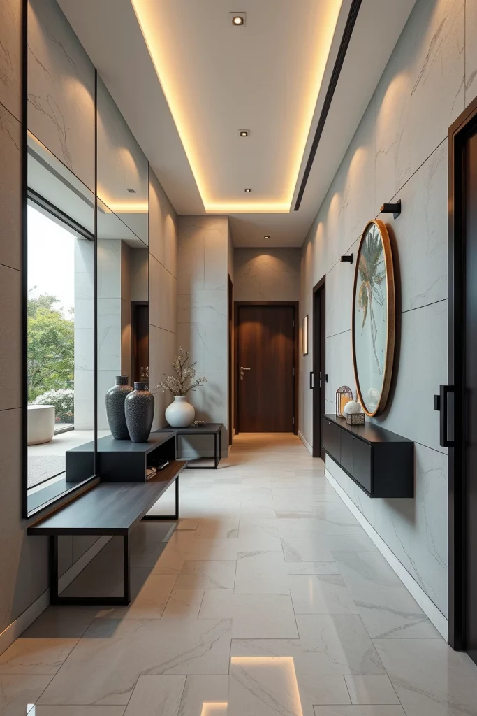 54 Minimalist Hallway Interior Design Ideas For A Stylish And Sculptural Entryway